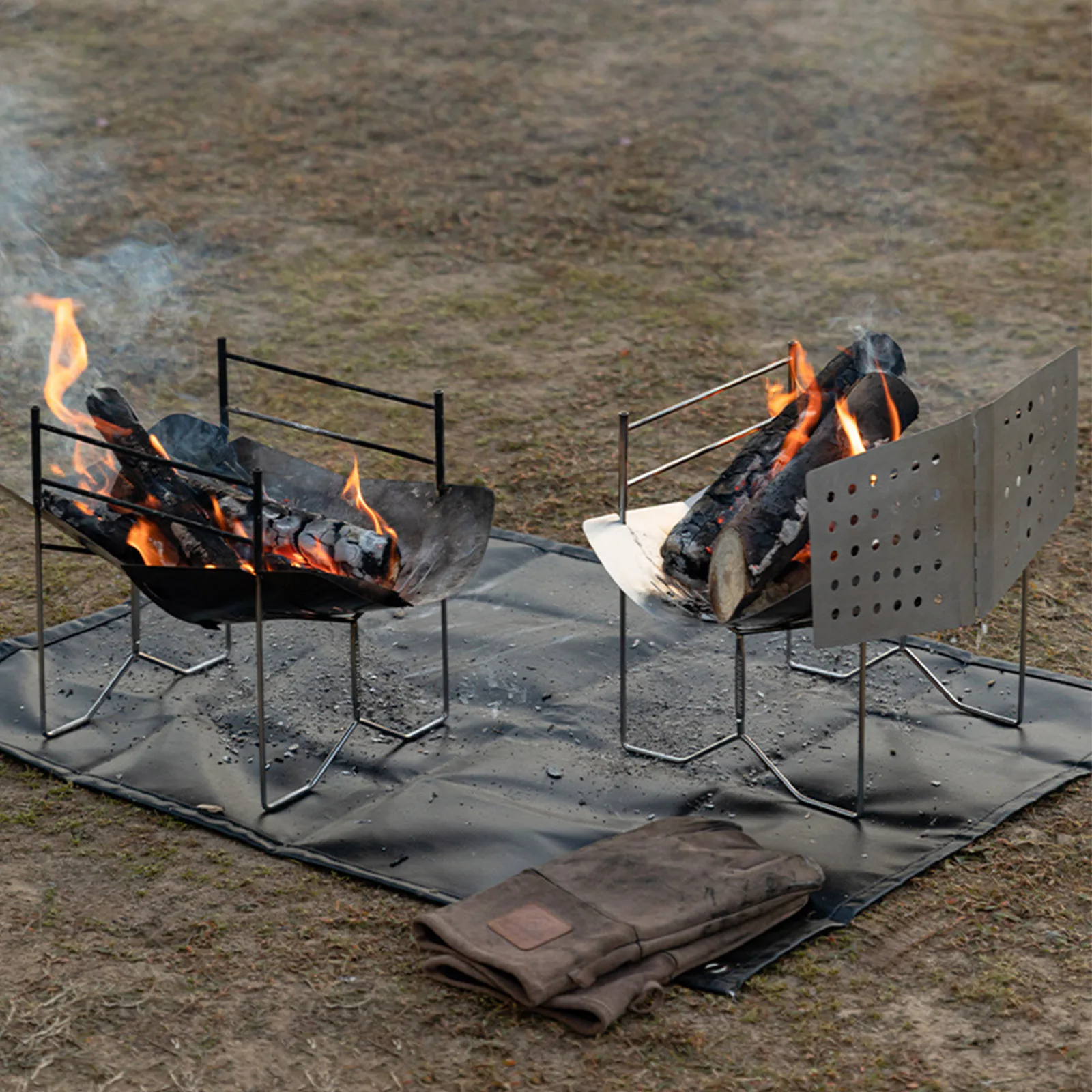 /Stainless /Steel /Foldable Bo - Camping Cooking Fire Pit recension och pris