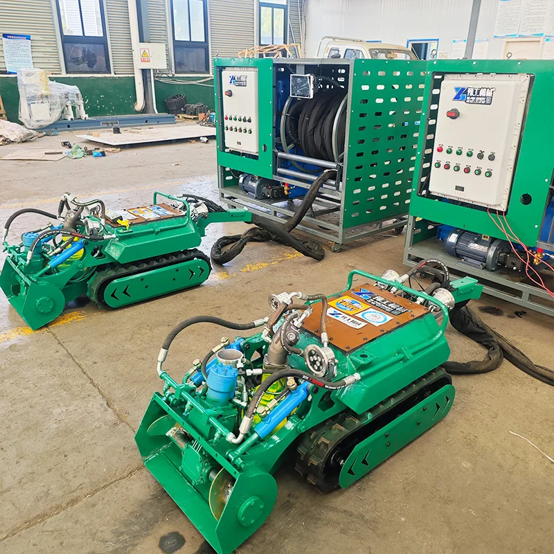 Dredging Robot Intelligent Underwater Cleaner Tracked Chassis Suction For Sewer Pipe Industrial Sedimentation Tank Desilting