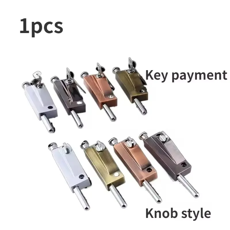 Revolving Door Latch Lock, Framed Spring Floor Latch, Iron Wood Open Mounted Universal Floor Lock