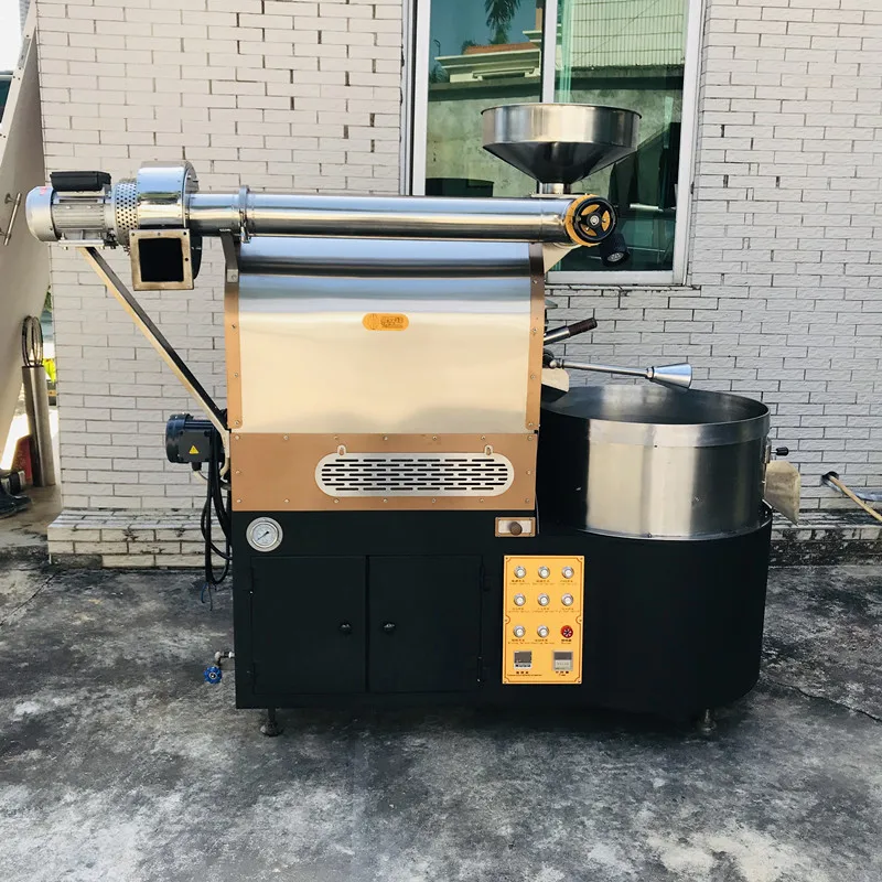 Yuedingfeng 10 كجم ماكينة تحميص القهوة معدات الآلات الغذائية ماكينة التحميص حبوب البن الغاز المحمصة القهوة