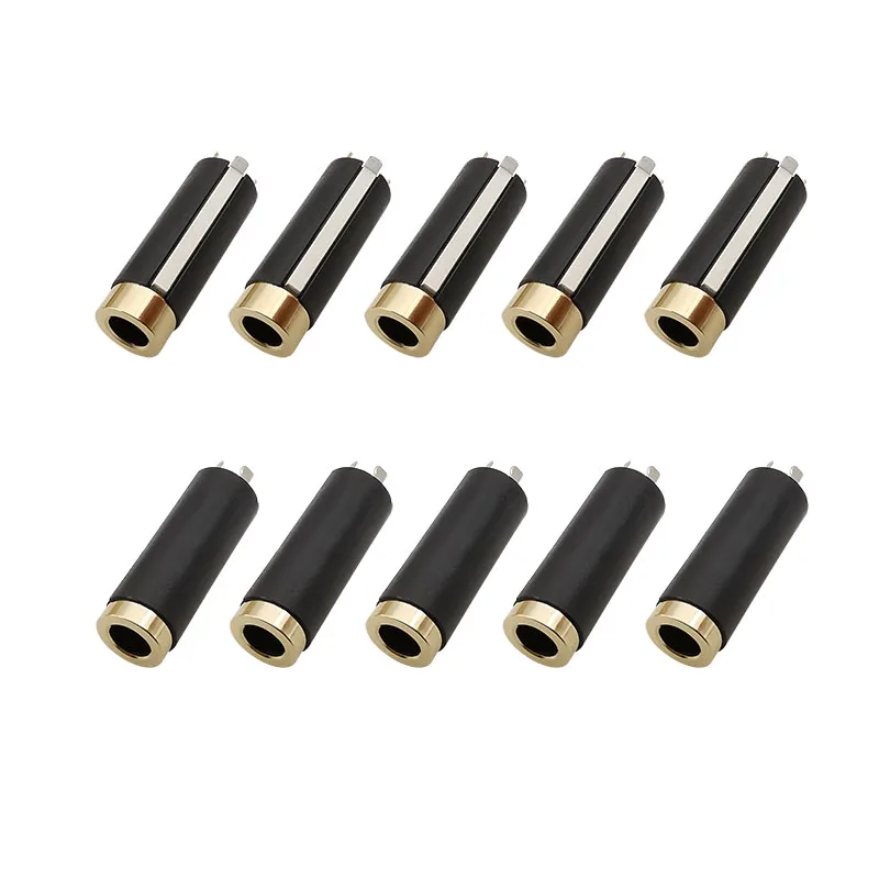 10 Stuks Jack 3/4 Pin 3.5Mm Stereo Audio Vrouwelijke Socket Connector Soldeer Type Audio Koptelefoon Aux 3/4 Paal 3.5Mm Jack Connectoren