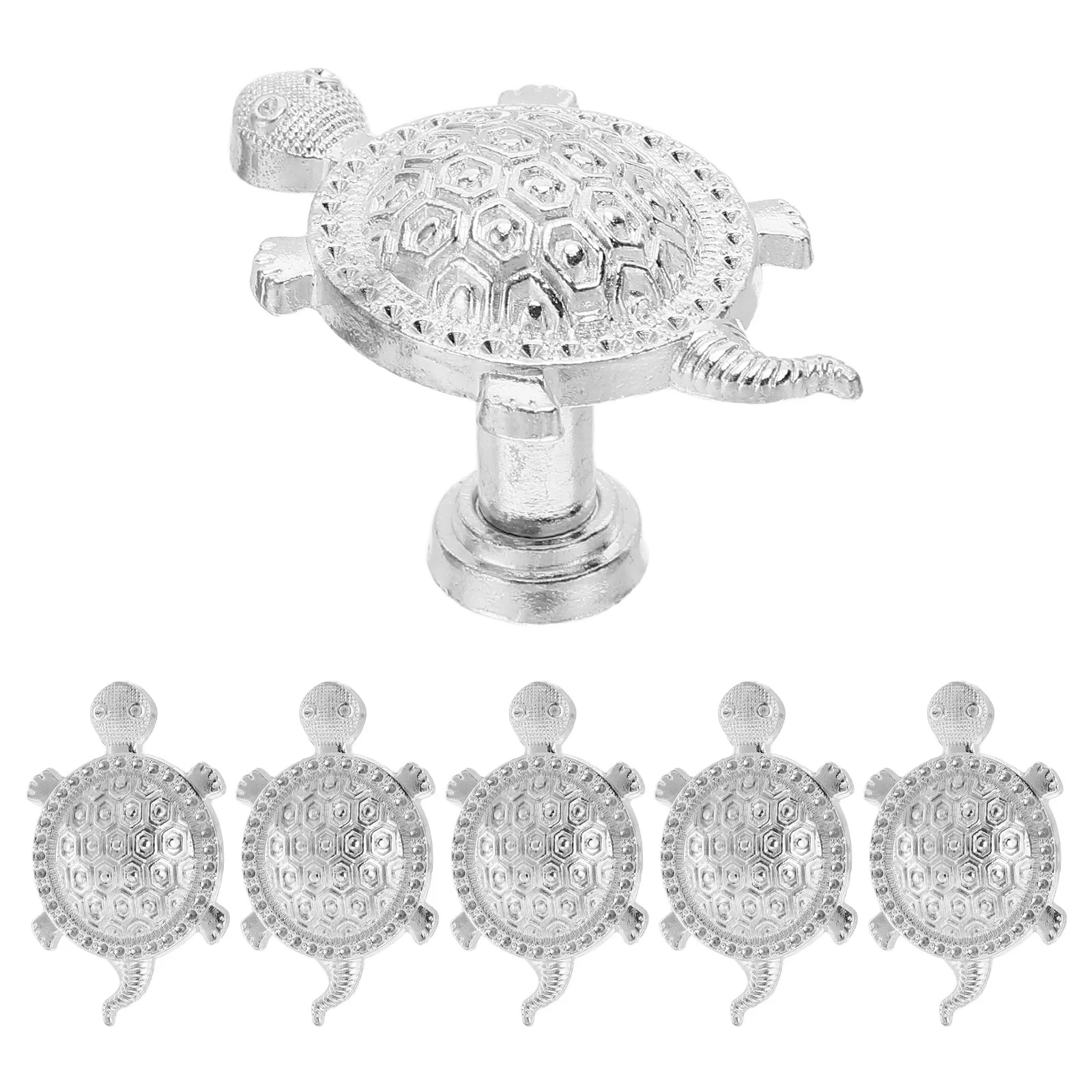 

6pcs Alloy Turtle Drawer Pulls Zinc Metal Handles For Kitchen Bathroom Cabinet Dresser Coastal Nautical Furniture Hardware Knobs