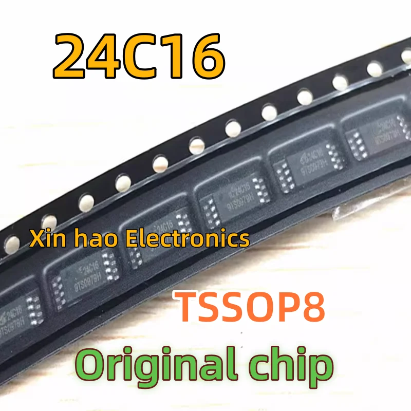 10PCS New Original  L16 24C16 BR24L16FVM-WTR MSOP8 Volume 3mm x3mm miniature eight-pin chip square storage chip  In Stock