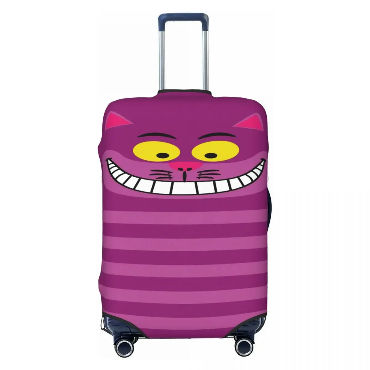

Cute Funny Cheshire Cat Luggage Cover Protector Washable Travel Suitcase Covers