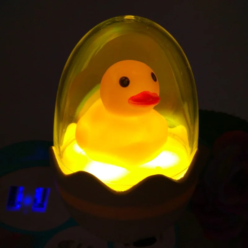 Timing LED Night Light 110V 220V Yellow Duck EU Plug Socket Wall Lamp With Remote for Children's Cartoon Creative Gift