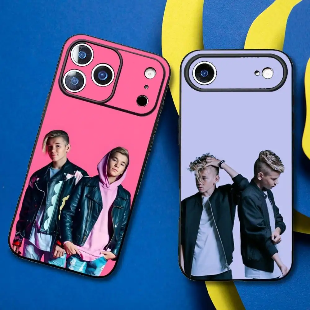 

Marcus And Martinus Music Phone Case For iPhone17,16,15,14,13,12,11 Plus,Pro Max Soft Black Cover