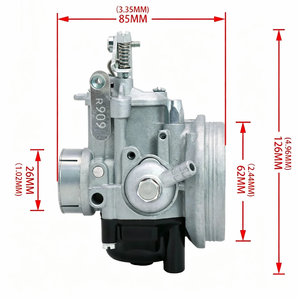Motorcycle Parts SHBC 20L R0909 Carburetor For ATV Quad Go Kart Dirt Bike Vespa PK 125 XL VMX6 125 1986-1990 Flat Slider 247114