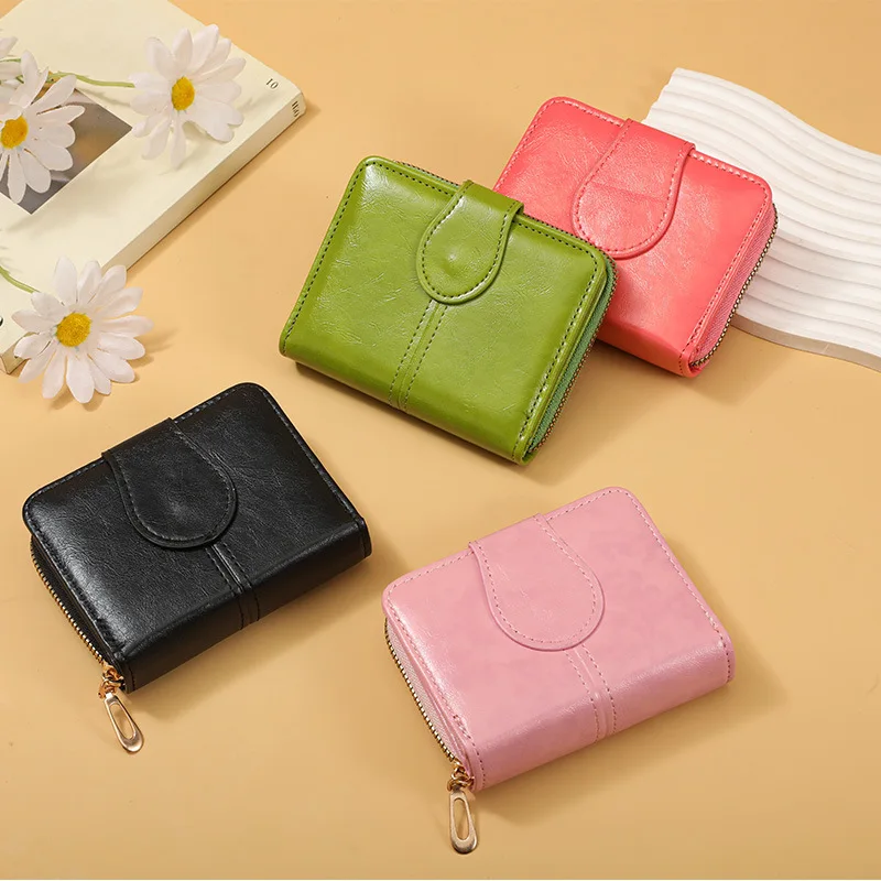 

Zipper buckle wallet for ladies,large-capacity multi-slot card case,coin purse,clutch bag, portefeuille, billetera mujer cartera
