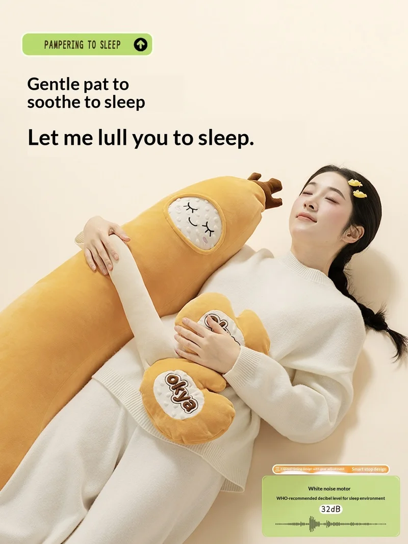 Hot Sale Okya Banana Plush Pillow Long Sleeping Support Pillow With Music Heating For Side Sleep Pregnant Women Adults
