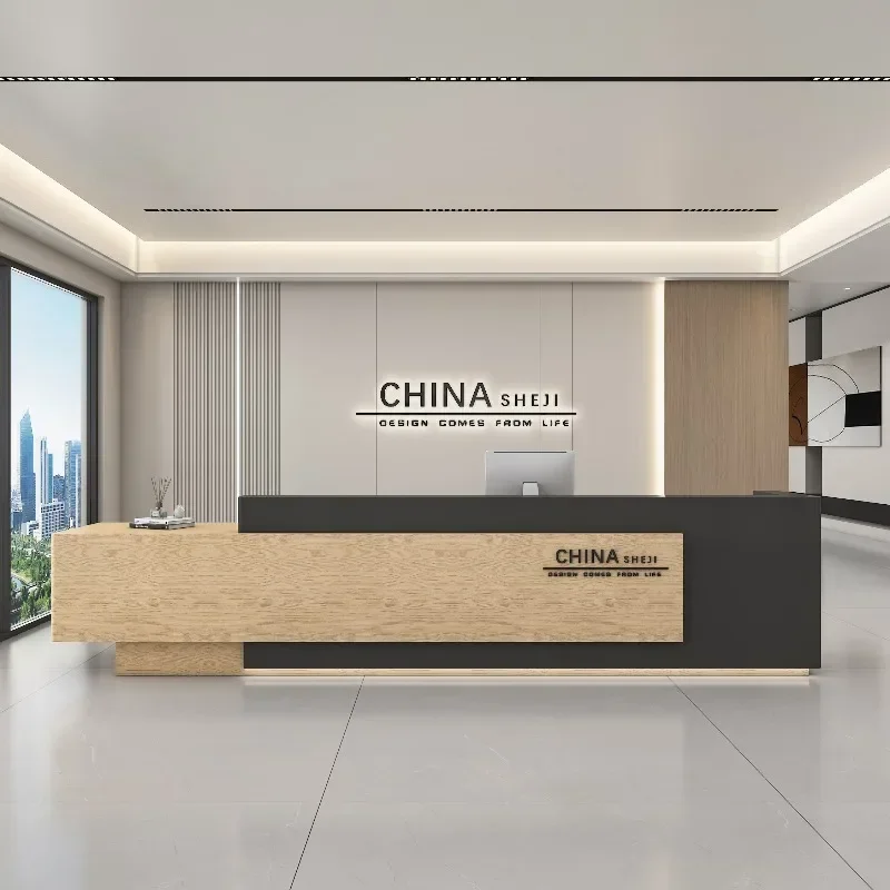 

Elegant Welcome Reception Desks Stands Salon Commericial Industrial Reception Desks Promotion Service Escrivaninha Furniture
