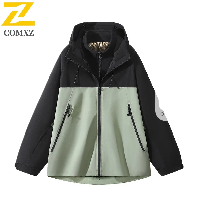 EiAO سترة واقية الكورية نمط زوجين مقاوم للماء يندبروف فضفاضة تناسب سترة خارجية للتخييم الصيد المشي لمسافات طويلة عادية 2025 #4