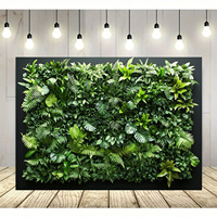 Green Wall Polyester Blend Vertical Garden background - no electricity required, easy to hang wall decoration