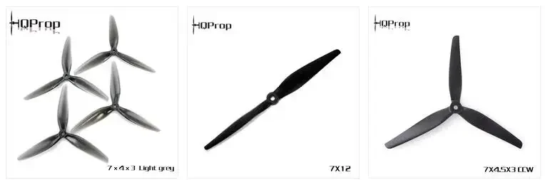 2 пары пропеллеров HQ HQPROP HQProp 6/7 дюймов 152 мм/178 мм 6X4 6X3 7X4.5 7X5 лотов типов 2/3/4 лопастей CCW CW подходят для многих радиоуправляемых дронов