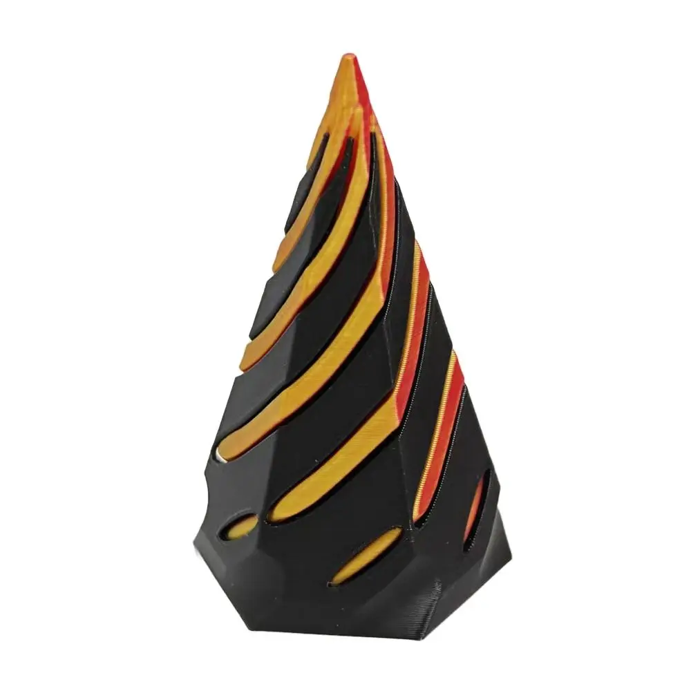 Intelligence Development Impossible Pyramid Passthrough Math Games Decorative Ornaments Spiral Cone Fidget Toy