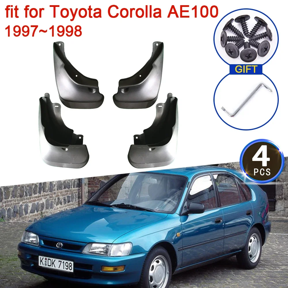 for Toyota Corolla AE100 E100 1997 1998 1999 Mudguards Splash Guards Mud Flap Front Wheels Fenders Car Styling 4Pcs Accessories