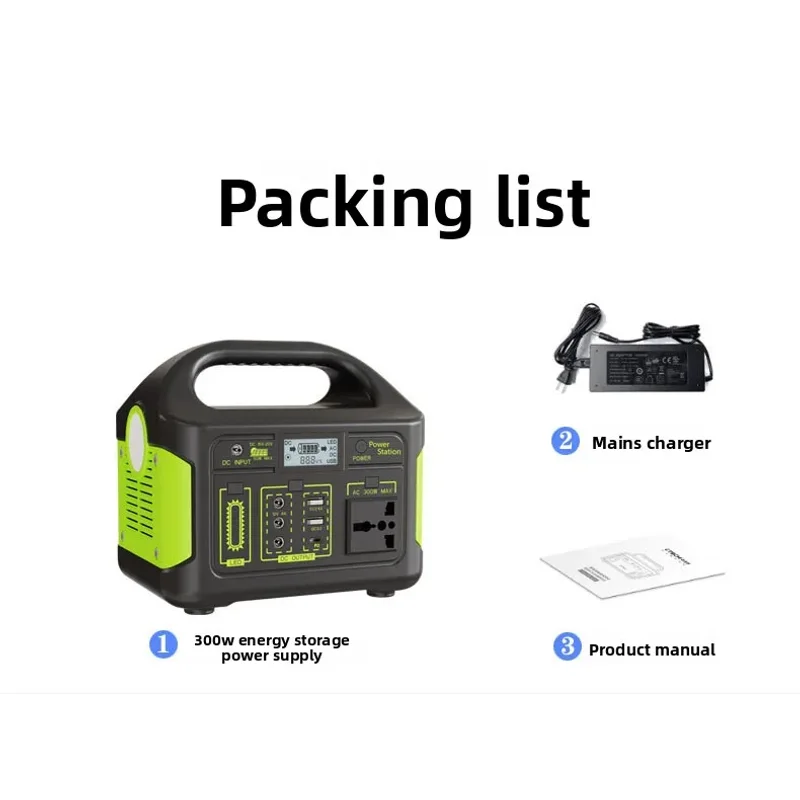Fonte de alimentação de armazenamento de energia externa 300w 204.8wh/256whmmóvel fonte de alimentação 220v 110v estilo de acampamento de emergência auto-condução
