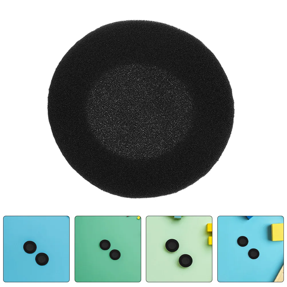 

30 шт. мягких губчатых накладок для наушников, сменные круглые подушечки для гарнитуры, совместимые с Logitech H330 H340 H600 H111