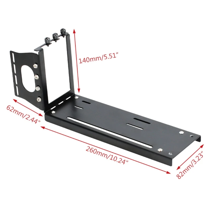 Braket Penyangga Kartu Grafis Vertikal Penyangga/Dasar Dudukan GPU untuk Penyangga Sasis -ATX untuk RTX3060 3070 3090