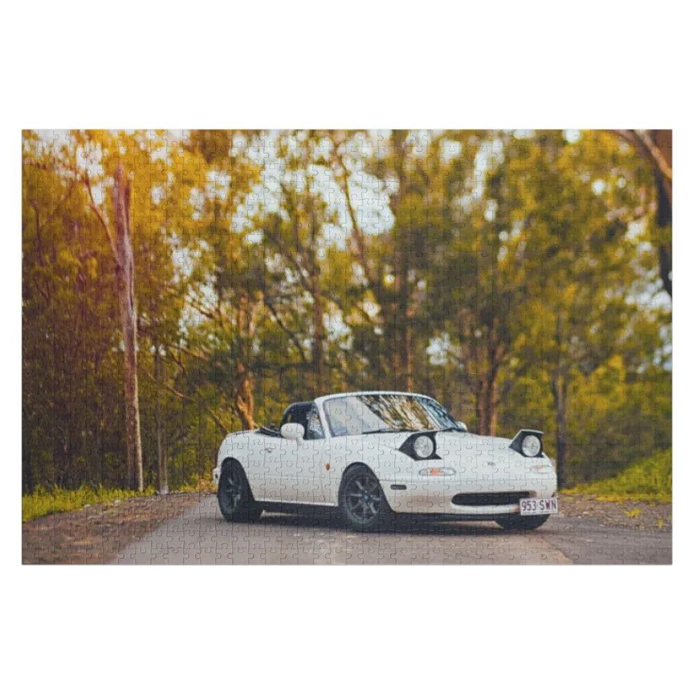 

Straight Out The 90's - Miata Design Jigsaw Puzzle Custom Wood Woodens For Adults Photo Puzzle