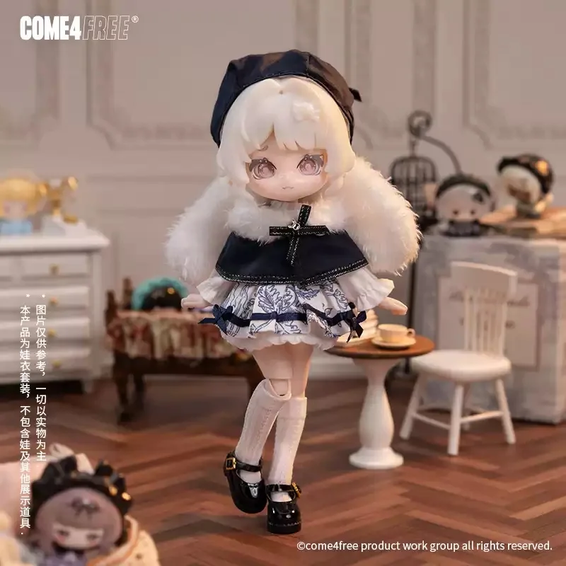 

COME4FREE Daily Series LAN Yu Ji BJD Baby Clothes Set 12-point Skirt and Figurine Clothes