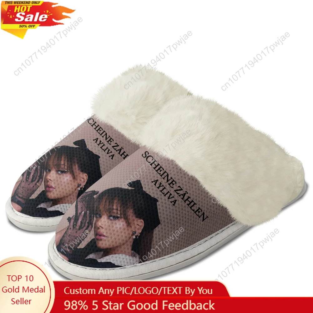 

Ayliva Schwarzes Herz Wunder Plush Slippers Keep Warm Shoes Men Womens Home Cotton Bedroom Lightweight Warm Slipper Custom Shoes