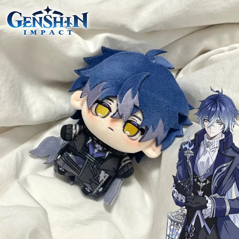 

Genshin Impact Game Kyryll Chudomirovich Flins Cosplay Stuffed Cotton Doll Keychain Backpack Pendant Keyring Accessories