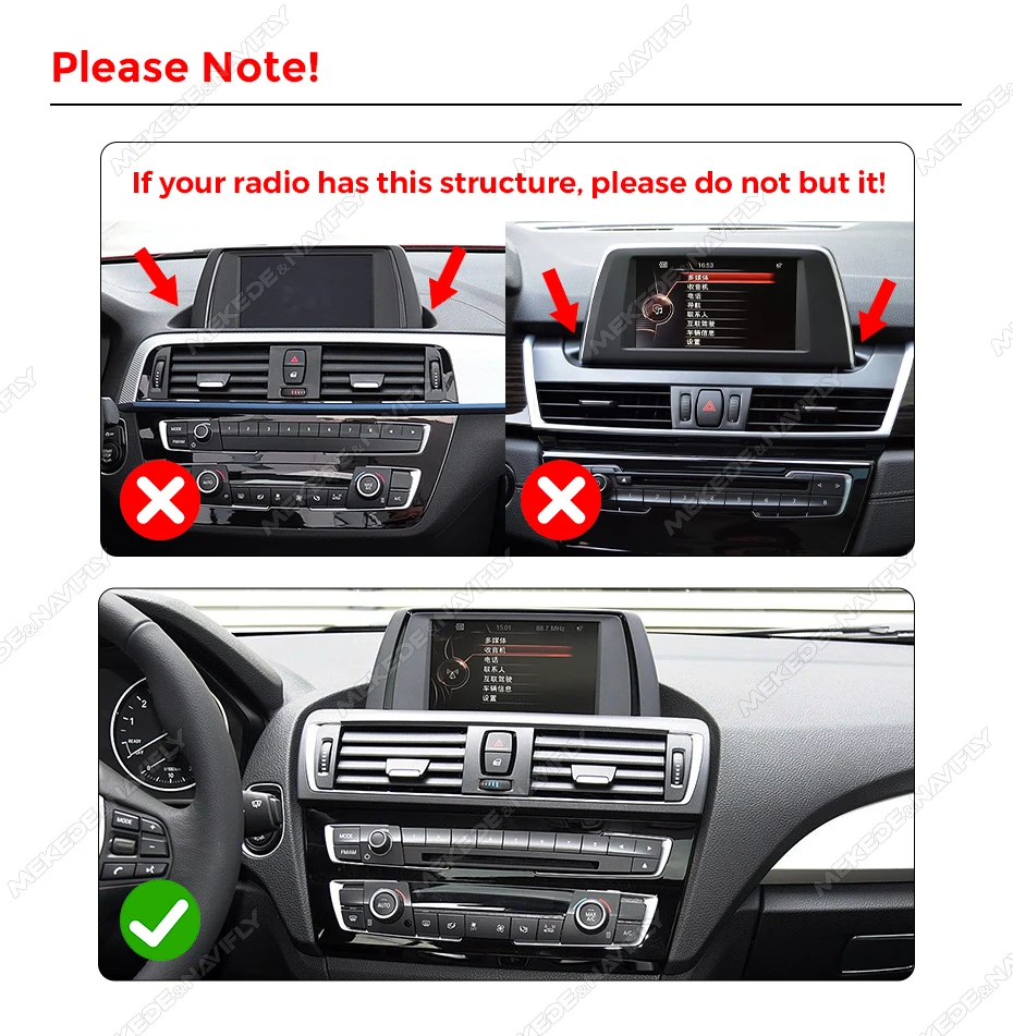 Linux-System EU-Store Kabelloses Carplay Android Auto Multimedia-Display für BMW 1 2 3 4 Serie F20 F21 F22 F30 F31 F32 F33 F34 F36 4G LTE BT5.0 – Detail 5