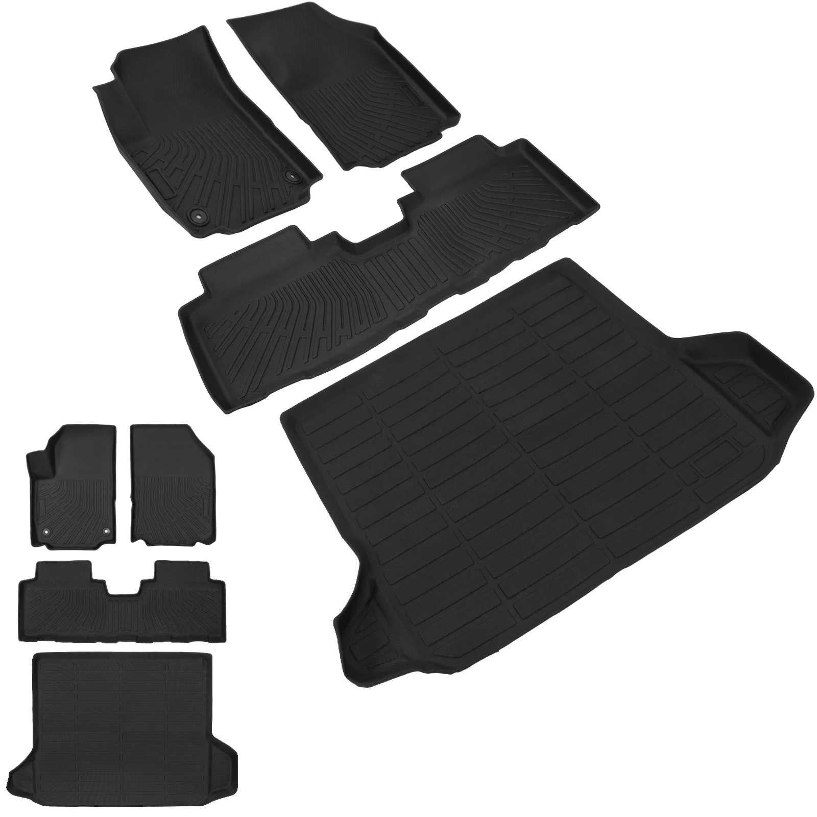 

Protection Full Set Cargo Trunk Liner Set All Weather TPE Car Floor Mats for Chevy Equinox 2018-2024