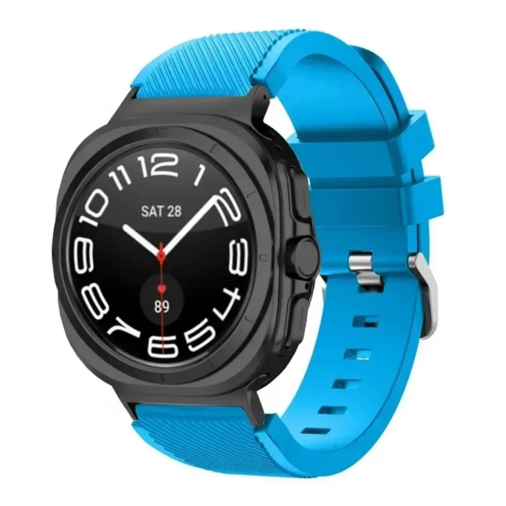 sports soft Silicone Strap For Samsung Galaxy Watch Ultra 2025 47mm breathable band For Samsung Watch 8 40mm 44mm 8 Classic 46mm