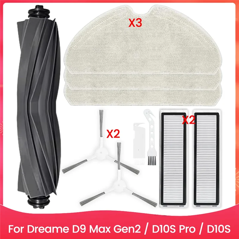 

X10A Replacement Kit Accessories For Dreame D9 Max Gen2 / D10S Pro / D10S Robot Vacuum Cleaner Parts