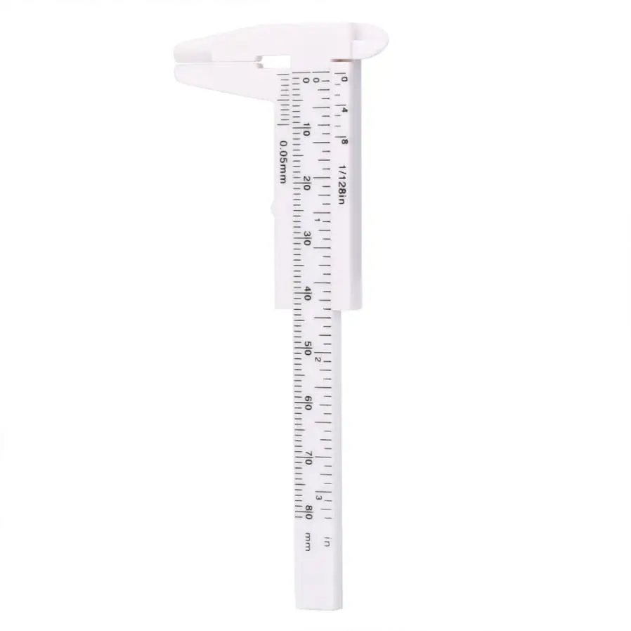 Plastic Caliper Eyebrow Guide Ruler Double Scale Sliding Gauge Reusable Tattoo Permanent Makeup Eyebrow Eyelash Measuring Ruler images - 6