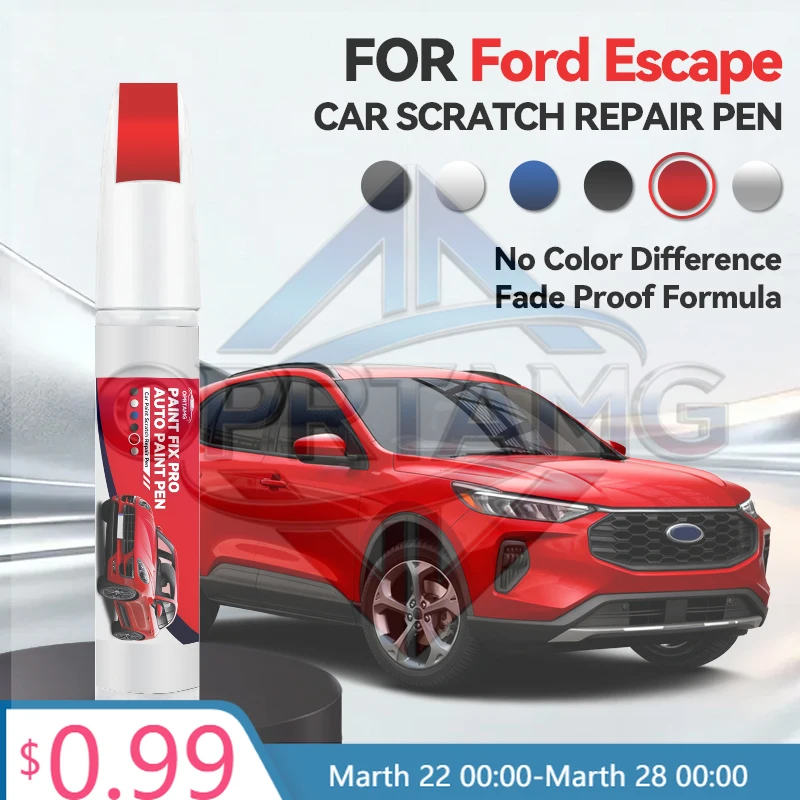 

2026 Hot Car Dedicated For Ford Escape 2001-2025 U1 U2 U3 C2 Paint Repair Pen Touch Up Scratch Remover Auto Accessories Black Wh