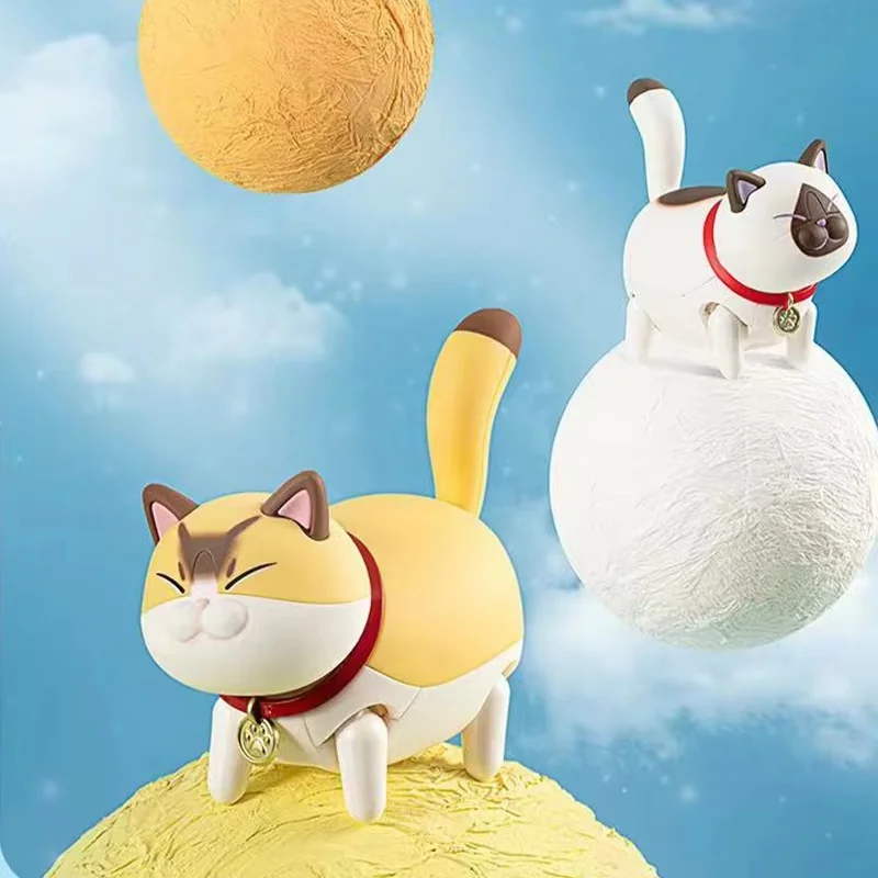 Take Meow Walk Blind Box Electric Cat Walk Small Fat Cat Cute Pet Model Play Handmade Toy Cute Ornament Festival Gift