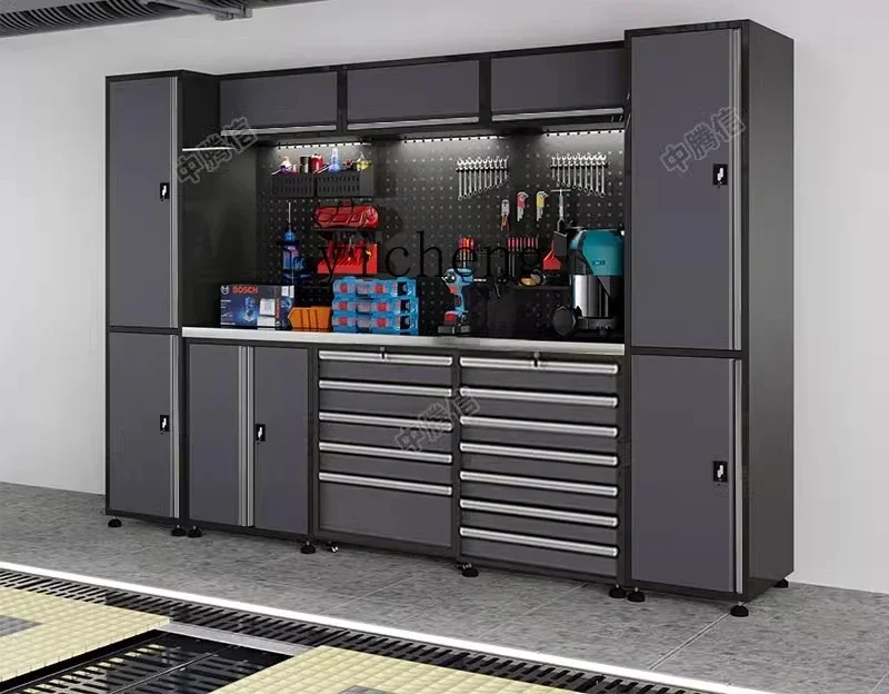 Auto Repair Workstation Auto Repair Tool Combination Cabinet Cart Multifunctional Workshop Maintenance WorkbenchX28-1