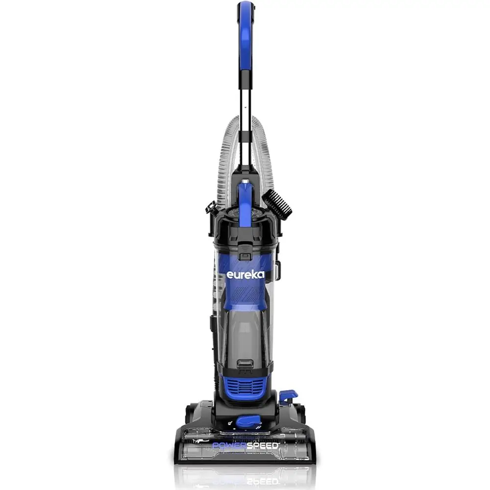 

Efficient Upright Vacuum for Carpets and Hard Floors, New Model, Blue/Black