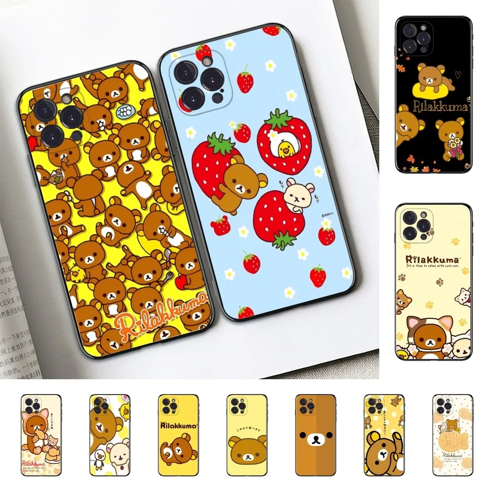 R-Rilakkuma Phone Case For Redmi 5 6 7 8 9 10 plus pro 6 7 8 9 A GO K20 K30 K40 pro plus F3 Fundas