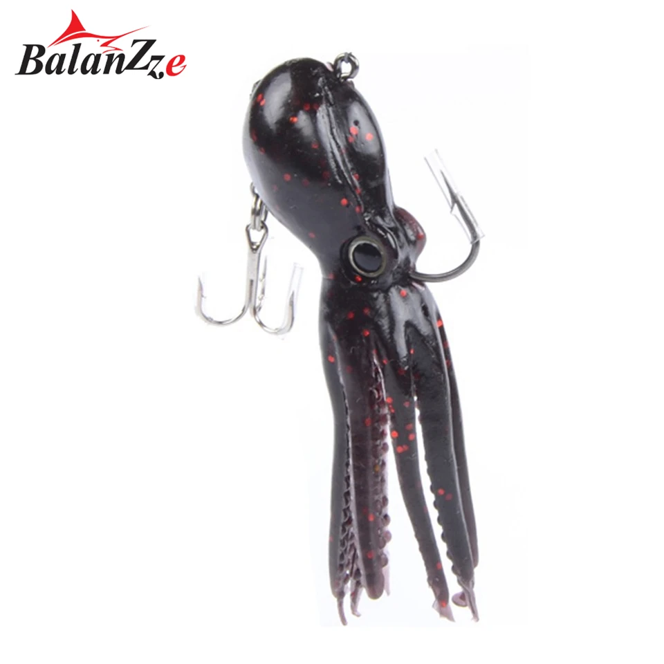 Balanzze Octopus Soft Lure 20g 22g 23g Squid Jig Bait For Saltwater Fishing Luminous Octopus Swimbait Artificial Silicone Bait image 3