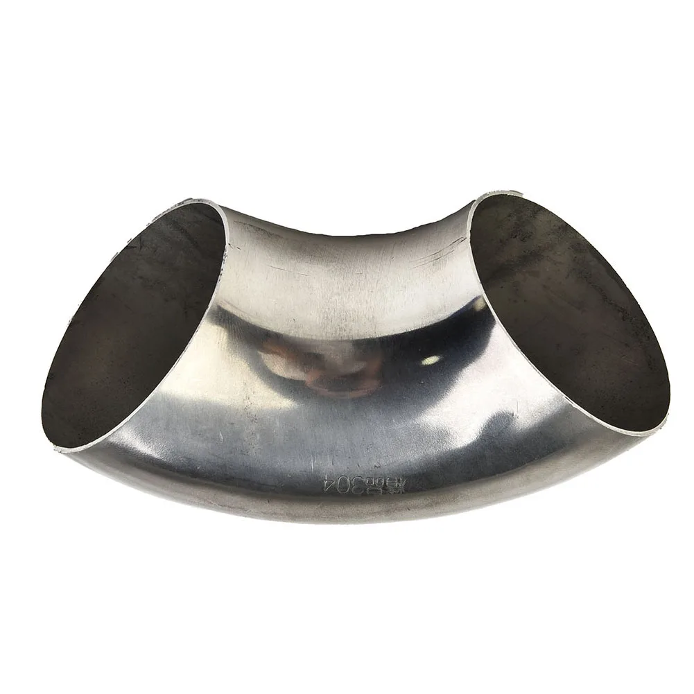 

2" Inch/51mm Car Exhaust Pipe Elbow Fittings Muffler Turns Into Stainless Steel Elbow 90° Angle Pipe Car Accessories