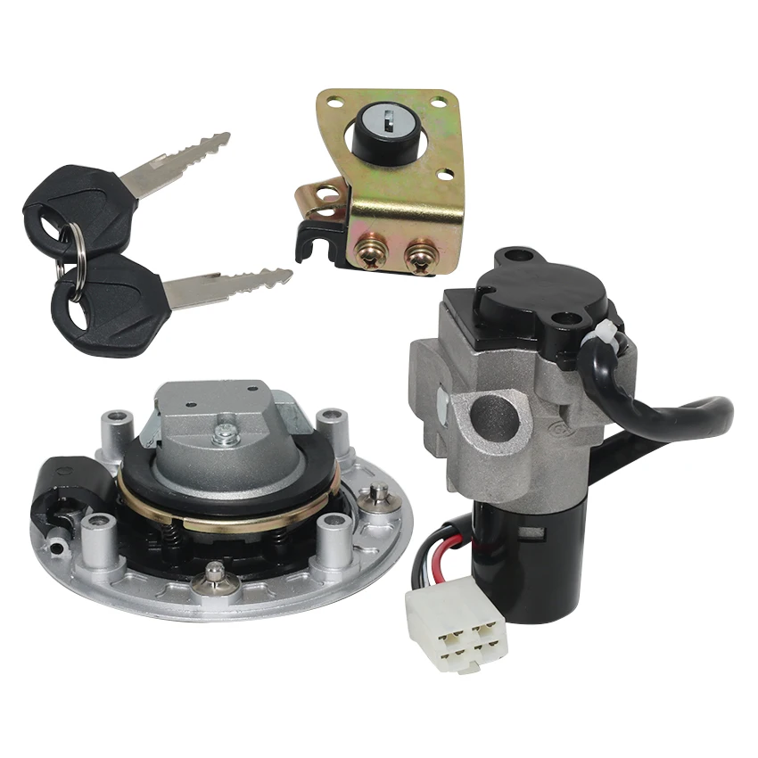 For Suzuki GSF250 Bandit 250 77A VS/S GS500 GSF400 GK7AA GSX400 GK79A Impulse   Moto Motorcycle Fuel Gas Tank Cap Cover Lock Set