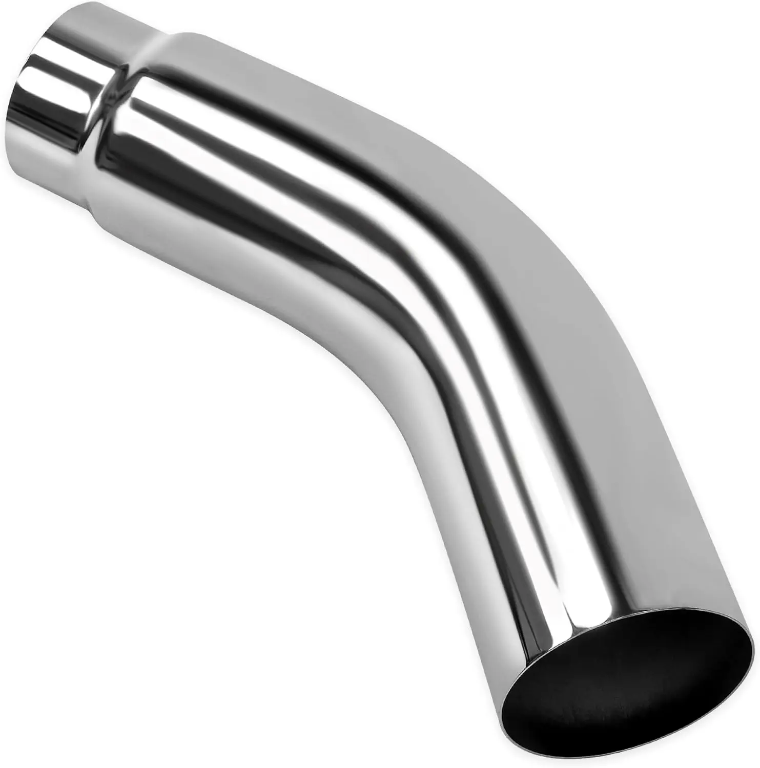 

Factory Custom Exhaust 45 Degree Pipe Bolt-On 8" OD Reduction 5" Diameter Exhaust Elbow Tip