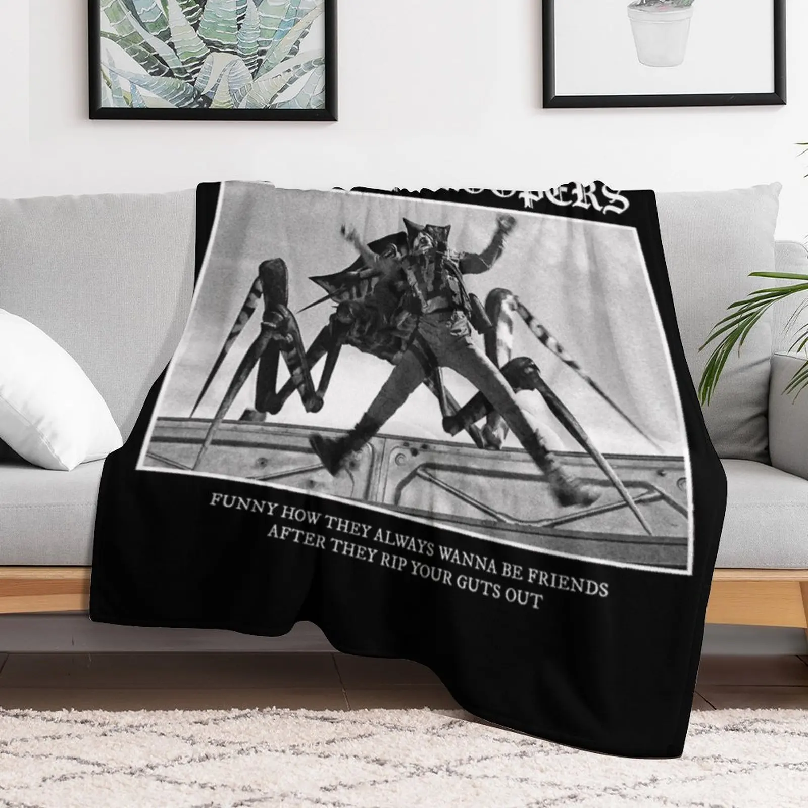 Starship Troopers Always Be Friends Throw Blanket Polar blankets ands Designers Blankets