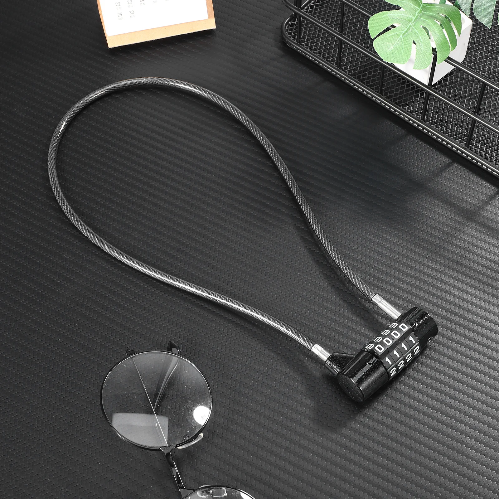 قفل مجمع 4 أرقام رمز قابل لإعادة الضبط تكبل طويل داخلي في الهواء الطلق قفل الصالة الرياضية خزانة الأدوات حقيبة قفل السفر #3