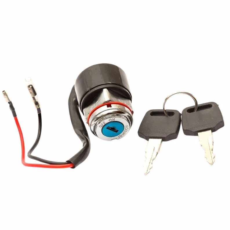 12v 2 Stage Ignition Key Switch Barrel On Off 2 Wire 2 Keys Motorcycle Ignition Key Switch Lock Electric Start Motor Replacement