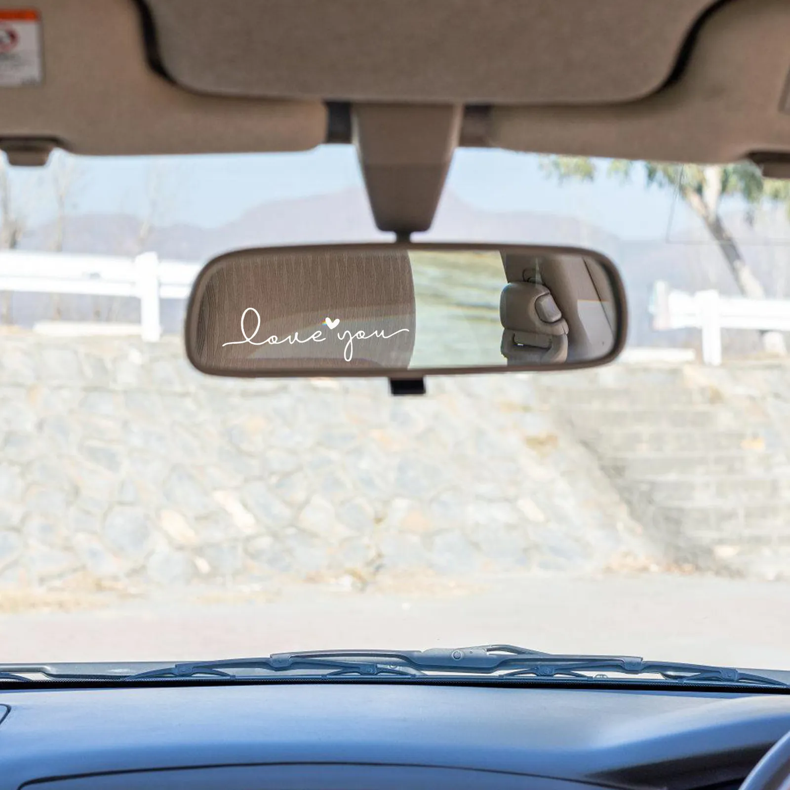 

2Pcs Car Mirror Decals Rearview Mirror Stickers for Cars Waterproof Decorative Auto Exterior Stickers Easy to Apply No Tools