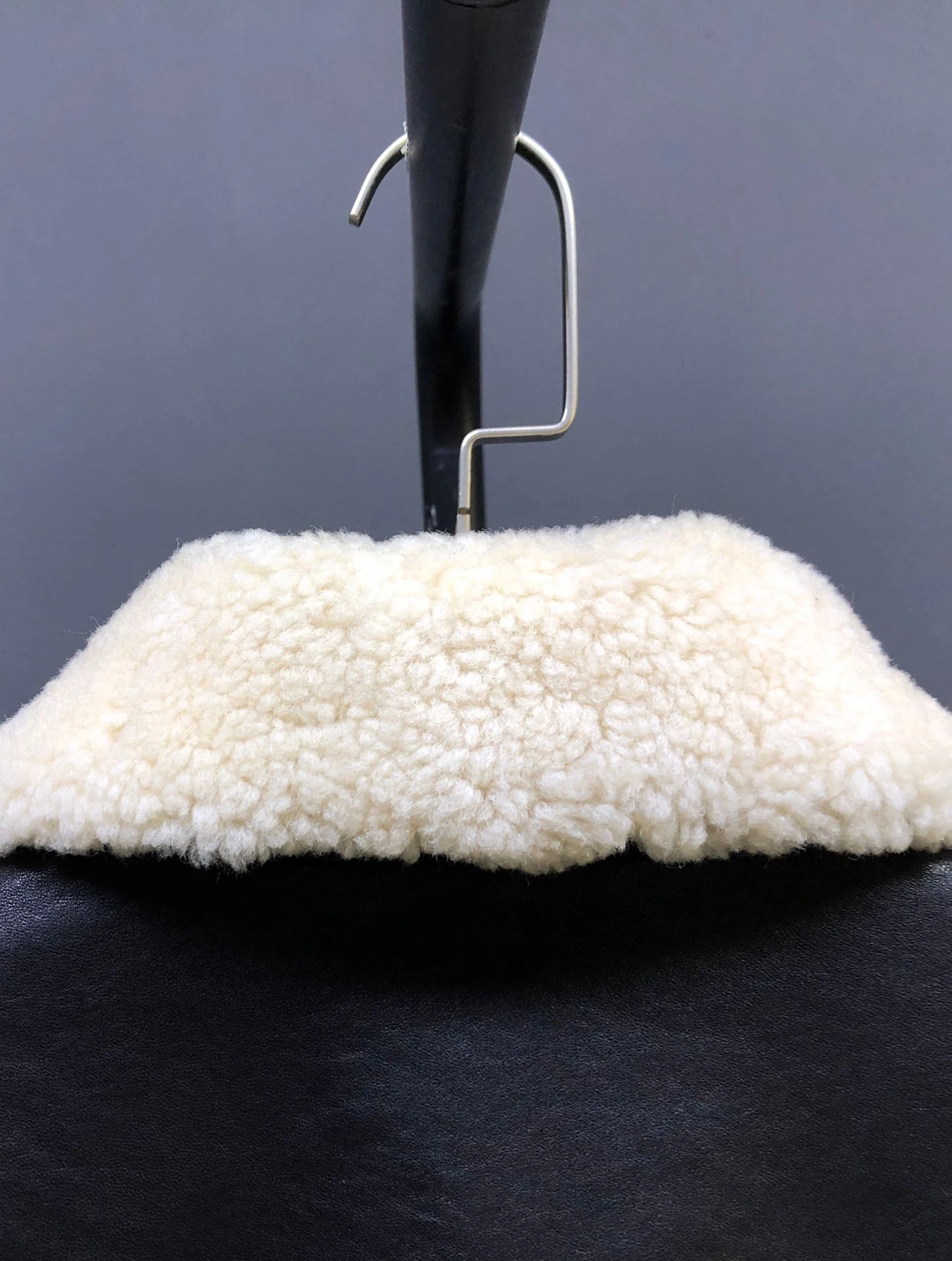 Cappotto in Vera Pelle di Pecora con Effetto Snellente, Collo in Lana, Foderato in Pile, per Uso Quotidiano, con Cerniera Rinforzata