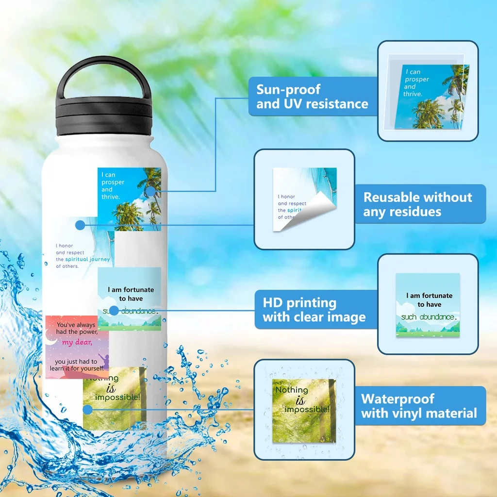 50개 아름다운 힐링 영감을 주는 유명인 인용문 그래피티 스티커 헬멧 핸드 어카운트용 블링블링 스티커 스토어