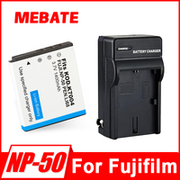 1400mAh NP-50 D-Li68 NP50 DLi68 KLIC-7004 battery + LCD USB Charger for Fujifilm X10 X20 F200EXR F75EXR F70EXR F80EXR