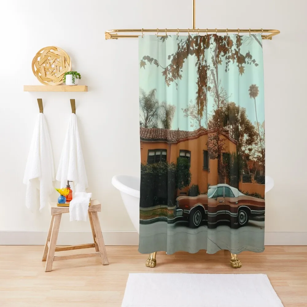 

Retro LA Shower Curtain Set For Bathroom Shower For Bathroom Waterproof Bathroom Shower Waterproof Curtain