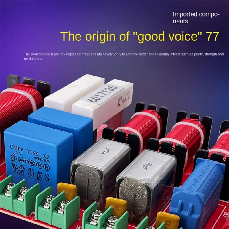 AS95 4 Way Crossover Filters 300W HiFi Speaker Audio Frequency Divider Passive Alto for Bass Treble for Home Theater Car
