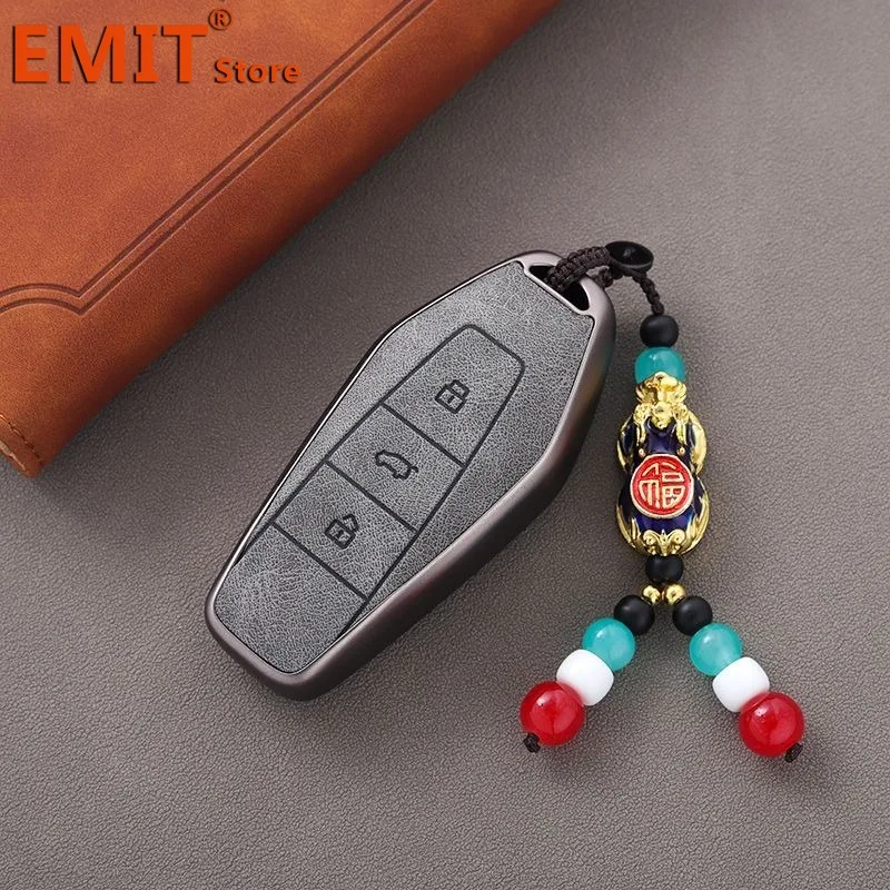 Car Key Case for Chery Icar 03 Icar03 AIQAR EQ7 EQ5 EQ3 JAECOO J6 J7 J8 Remote Cover Shell Keychain Ring Holder Fob Accessories